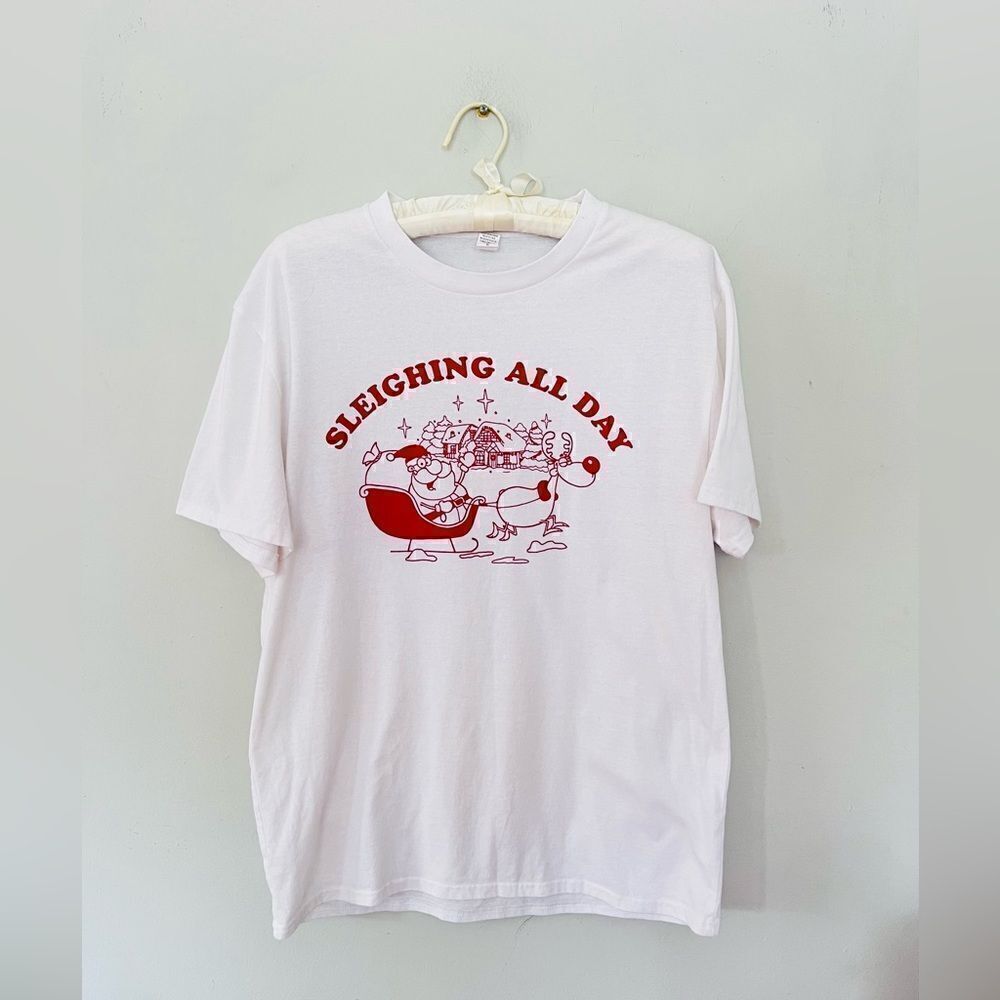 Sleighing all day | holiday Christmas t-shirt
